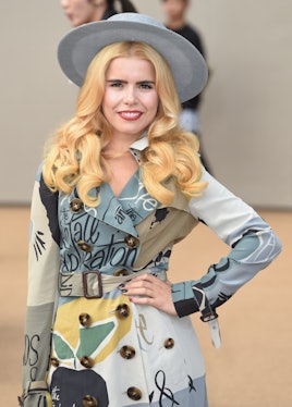 Paloma Faith posing at Burberry