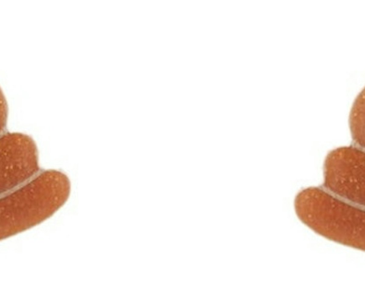  Poop emoji earrings