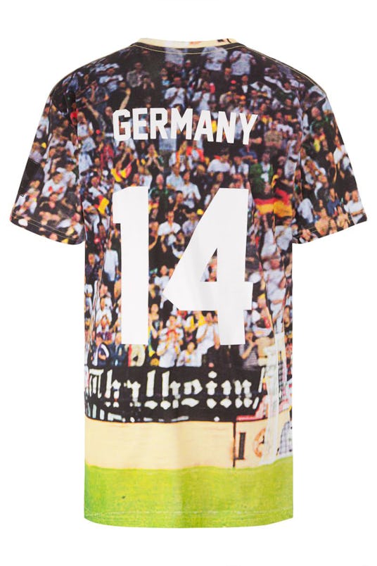 Jersey with Germany's football fans on it and the number 14 on the back