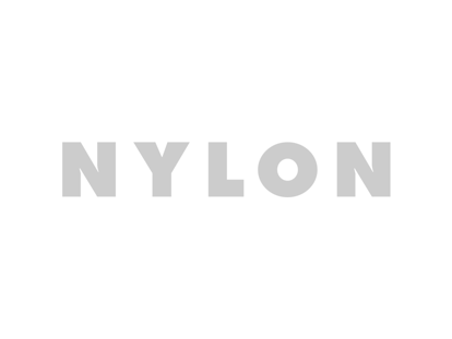 "Nylon" grey text on a white background