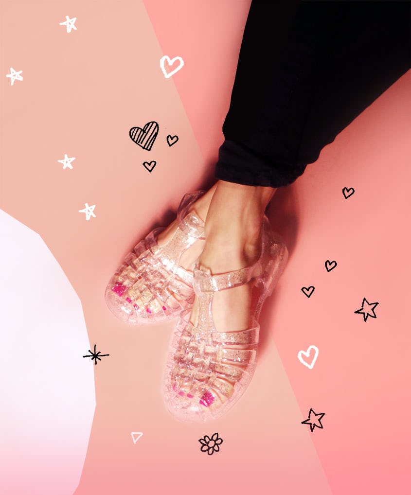 Clear jelly sales bean sandals