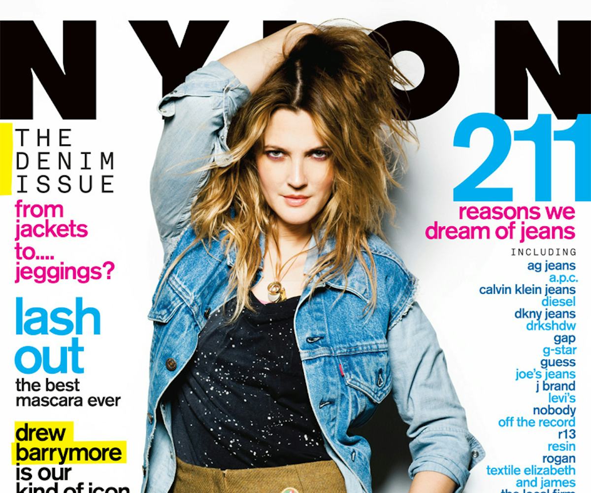 Drew Barrymore August 2010 Nylon Cover