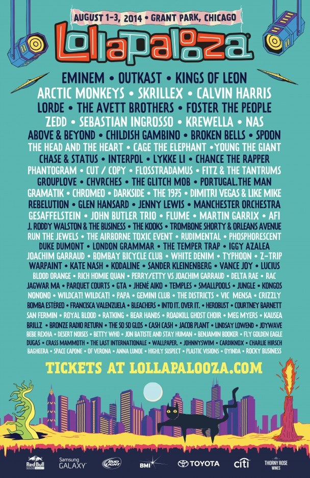 lollapalooza daily schedule 2018