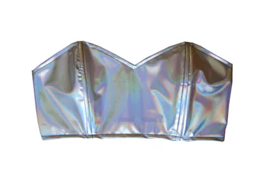 Solid Hologram Bustier