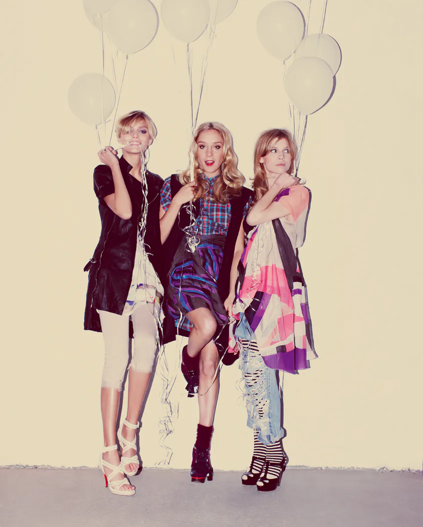 Chloe Sevigny, Anja Rubik, Clemence Poesy NYLON April 2008 Cover