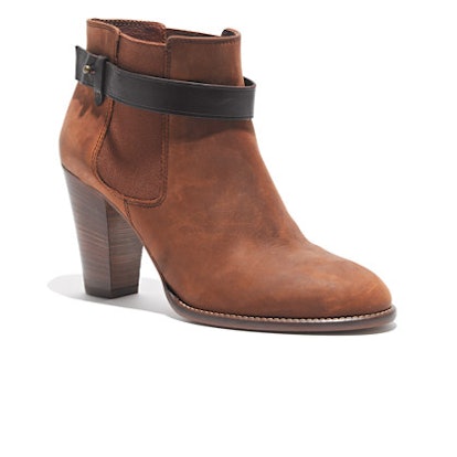 Madewell brown, high heel, ankle boots 