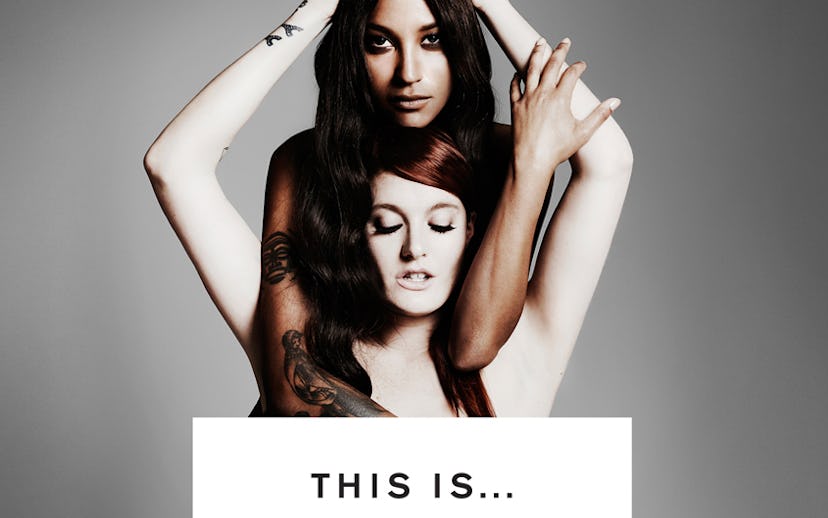 Icona Pop posing for their 'This is….ICONA POP' cover.