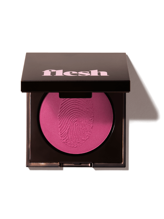 Flesh Beauty's Tender Flesh blush in black packaging 