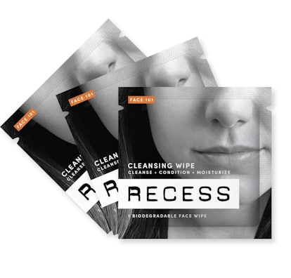 Recess cleansing wipes, suitable for face cleaning, conditioning and moisturizing