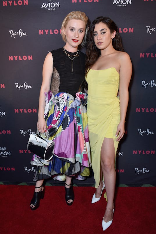 Lauren Jauregui and Nylon's Editor-in-Chief Gabrielle Korn posing together 