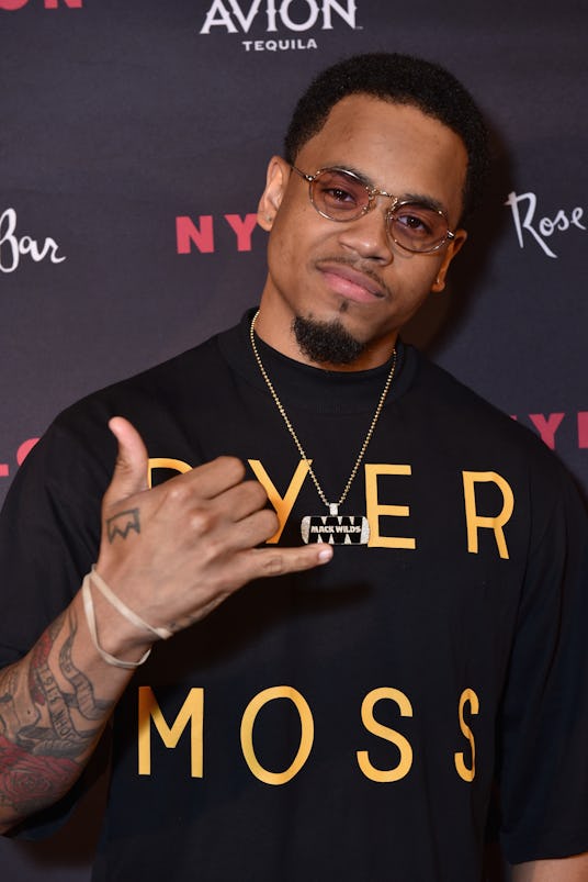 Tristan Mac Wilds posing for the photographers at Lauren Jauregui's party at the Gramercy Park Hotel...