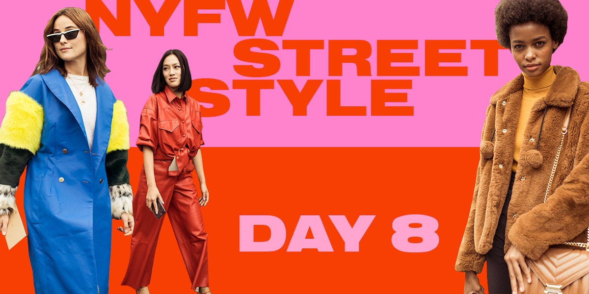 NYFW Street Style Day 8: A Faux Fur-Filled Finale