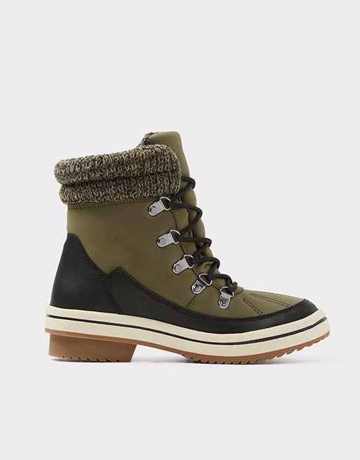 bronx taupe suede chunky hiker boots