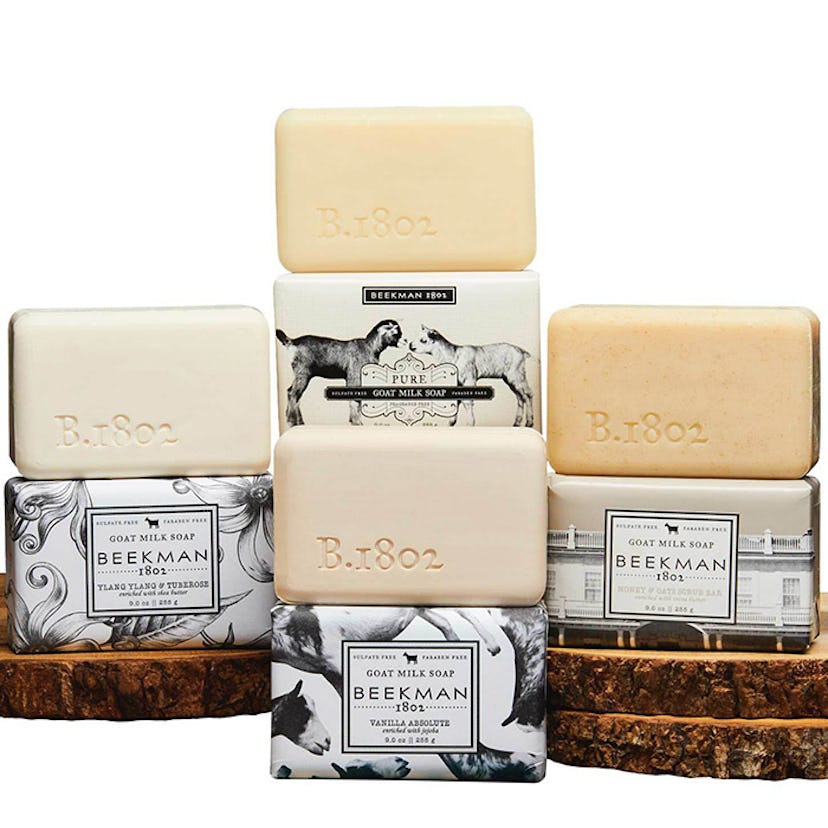 Beekman 1802'd Classic Bar Soap Gift Set consisting of four different soaps 