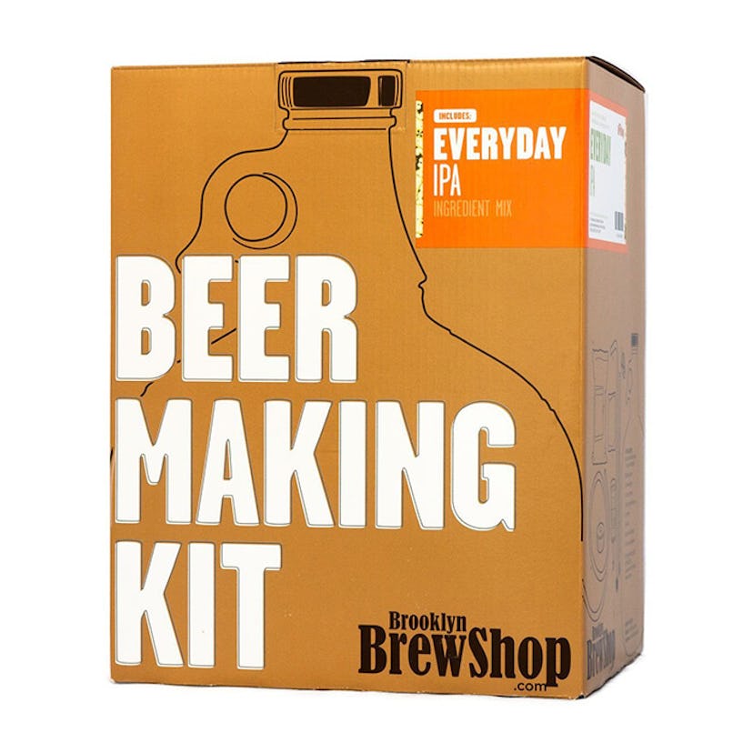 Brooklyn Brew Shop's Everyday IPA Beer Making Kit in a brown box with white writing on it 