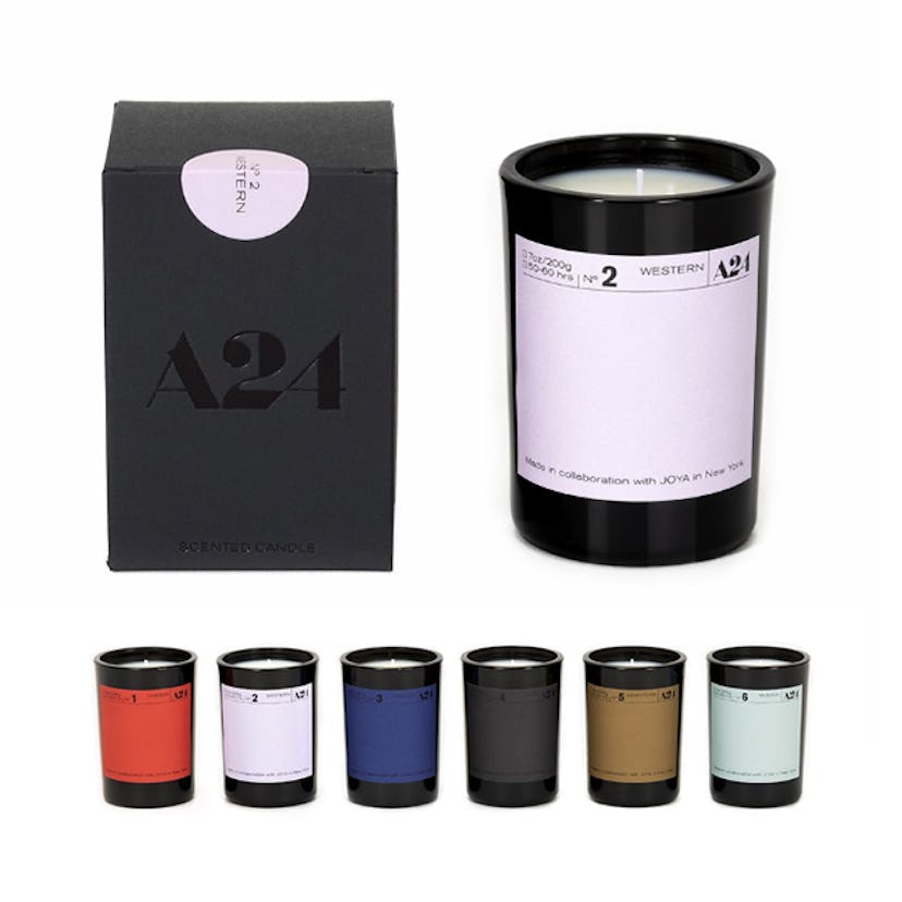 Different types and scents of A24 x Joya, Genre Candles