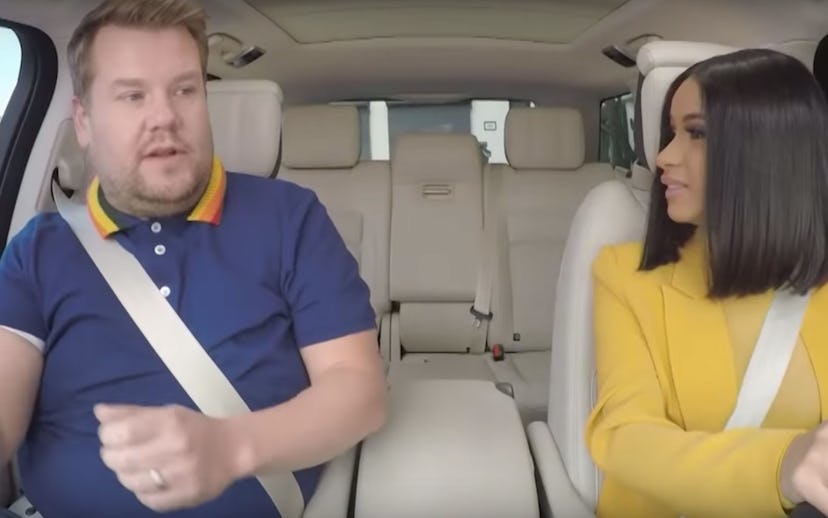 Cardi B in an episode of "Carpool Karaoke"