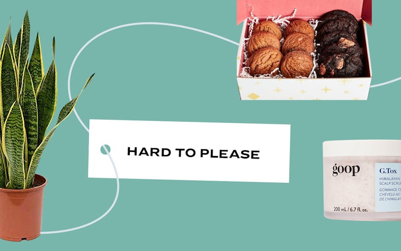 Mokun flower bucket, oven baked gluten-free cookies, and Goop salt scrub shampoo