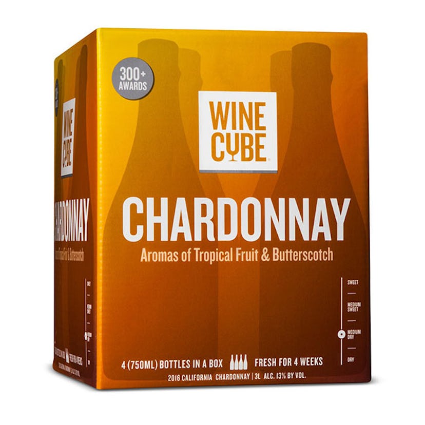 WineCube, chardonnay.