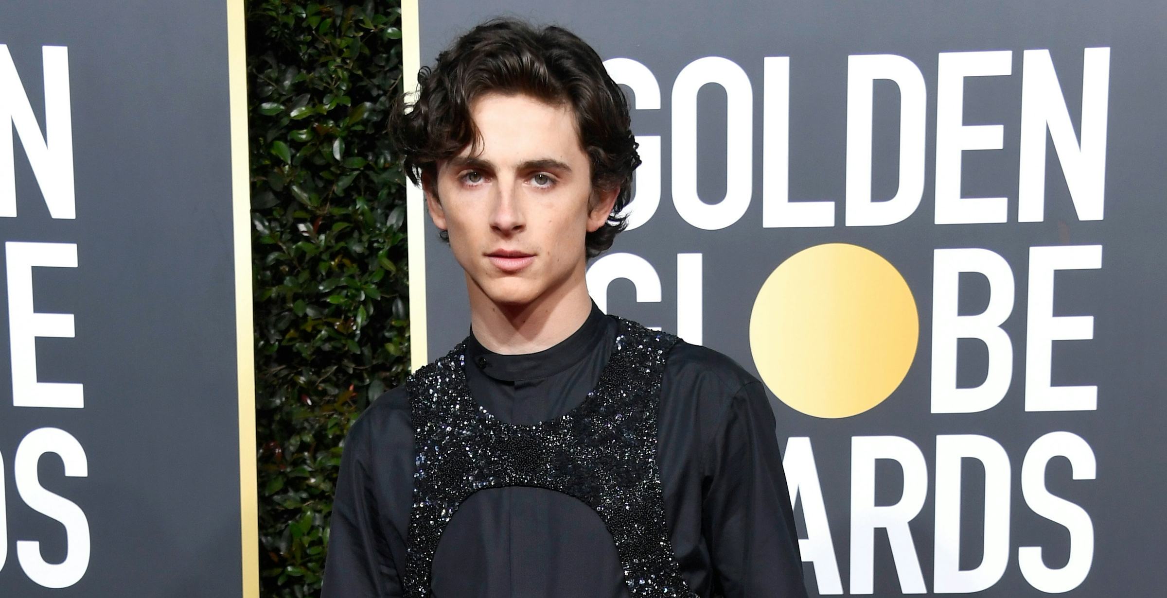 Timothée Chalamet Didn't Realize He Was Wearing A Harness At The Golden