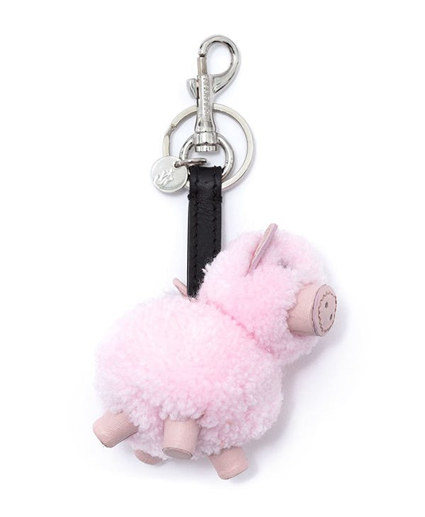 Tory burch pig outlet keychain