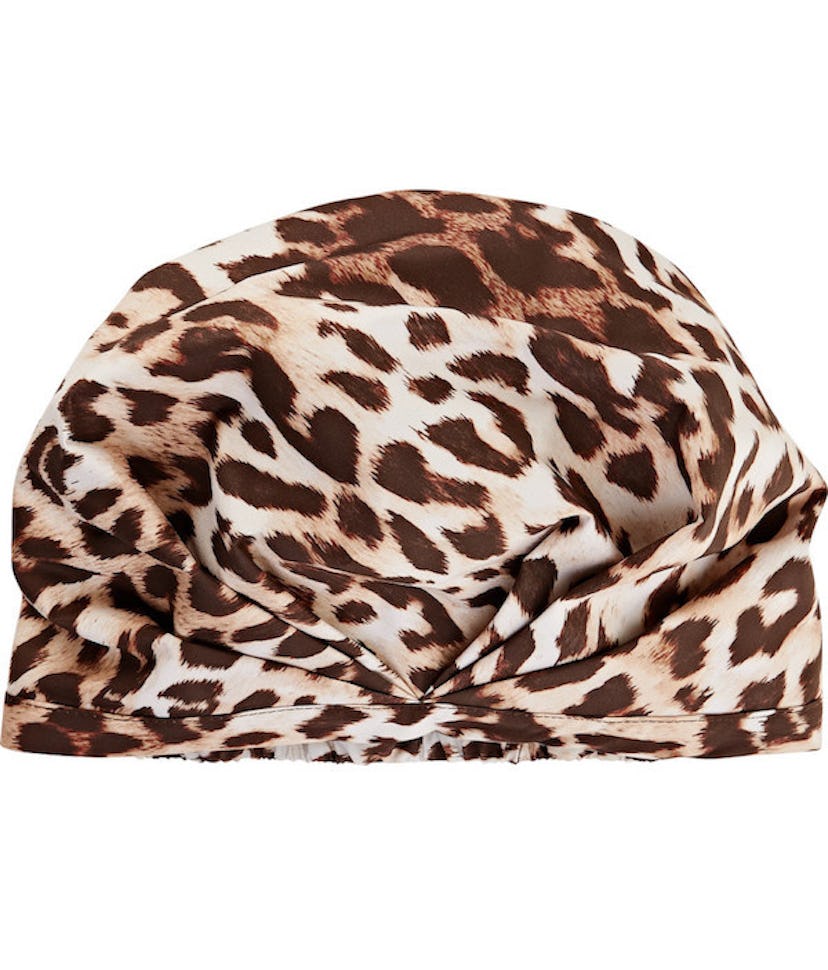 The Minx leopard-print shower cap from Shhhowercap