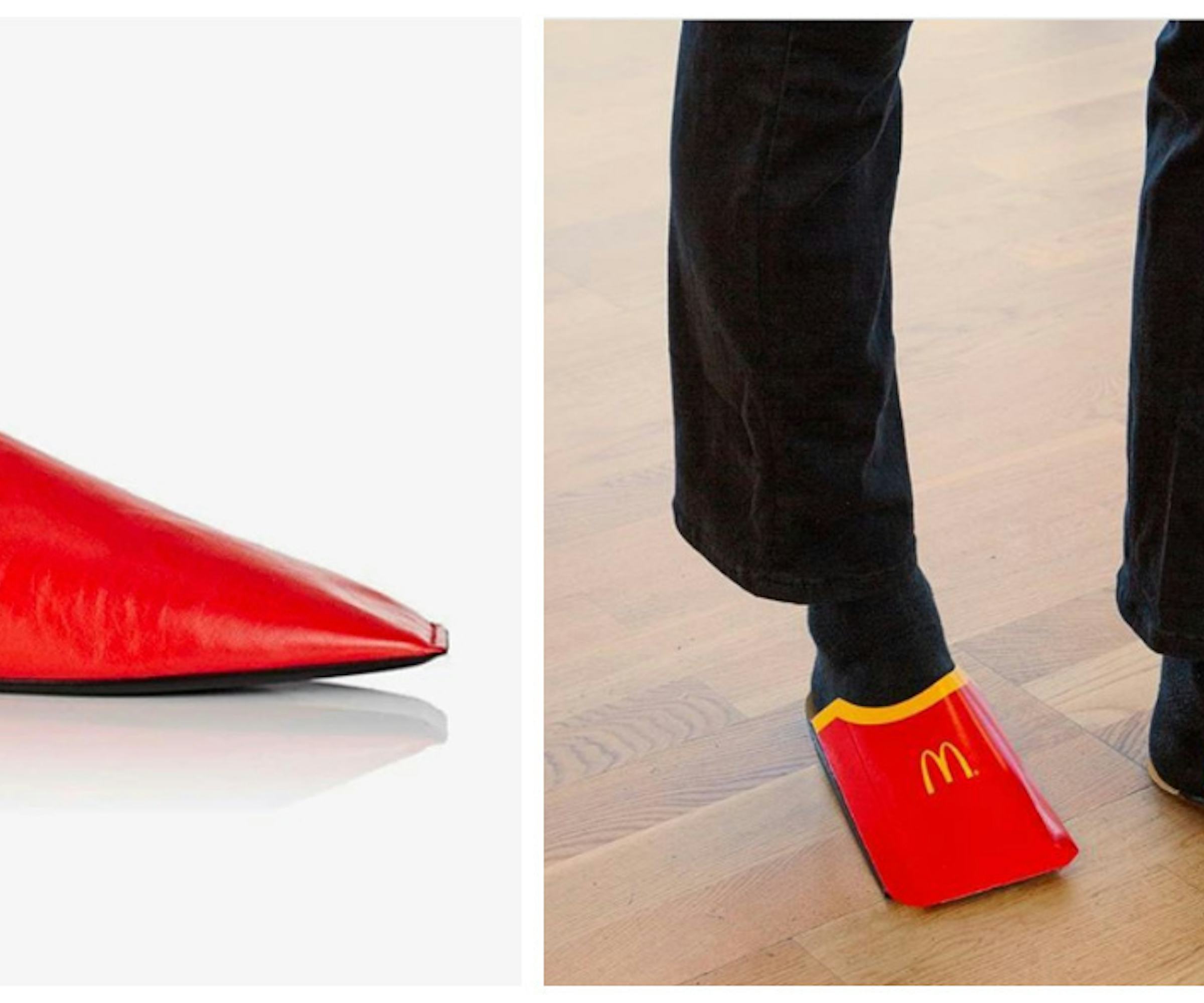 McDonald's Dragged Balenciaga's French Fry Carton-Like Shoes