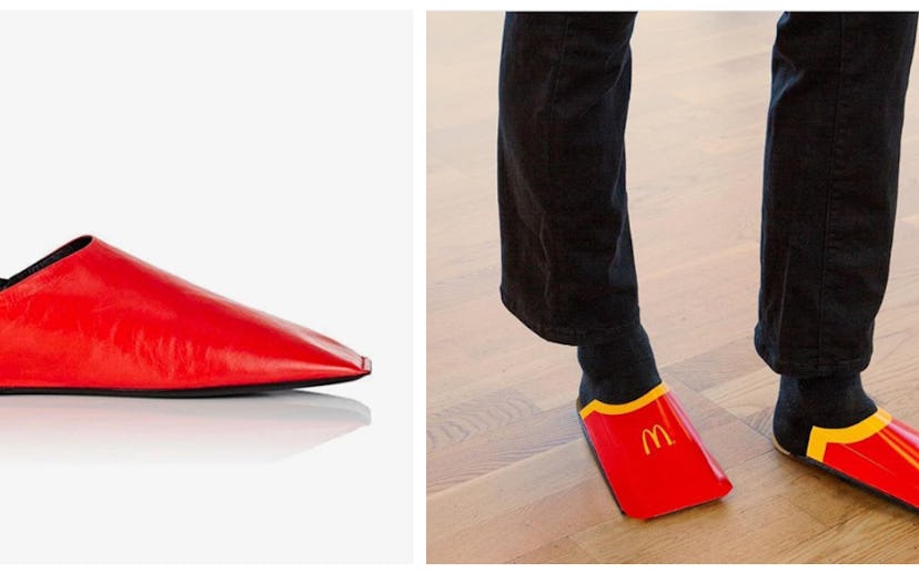 McDonald's Dragged Balenciaga's French Fry Carton-Like Shoes