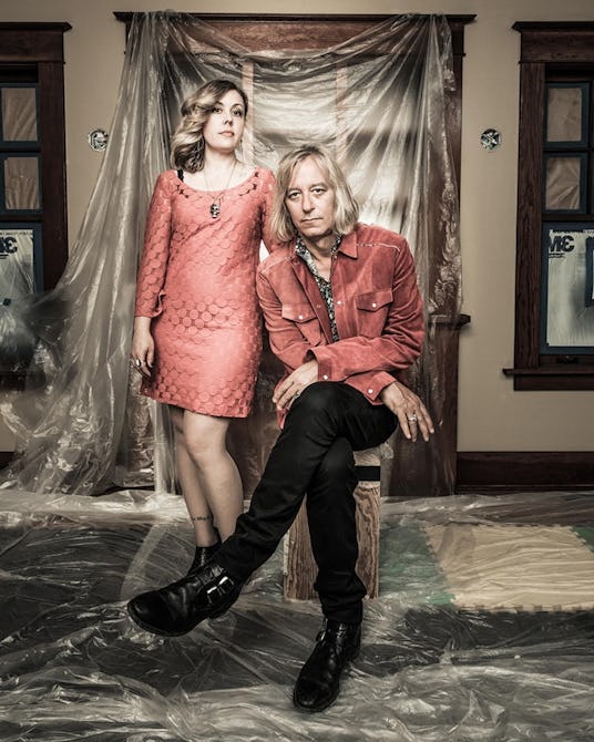 Members of the Sleater-Kinney rock band Corin Tucker and Peter Buck