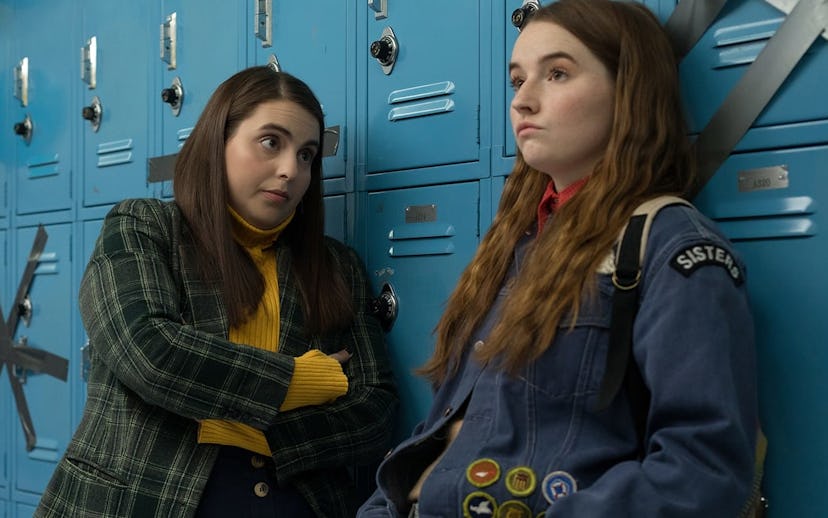 Two main characters from  Booksmart Amy played by Kaitlyn Dever and Molly played by Beanie Feldstein