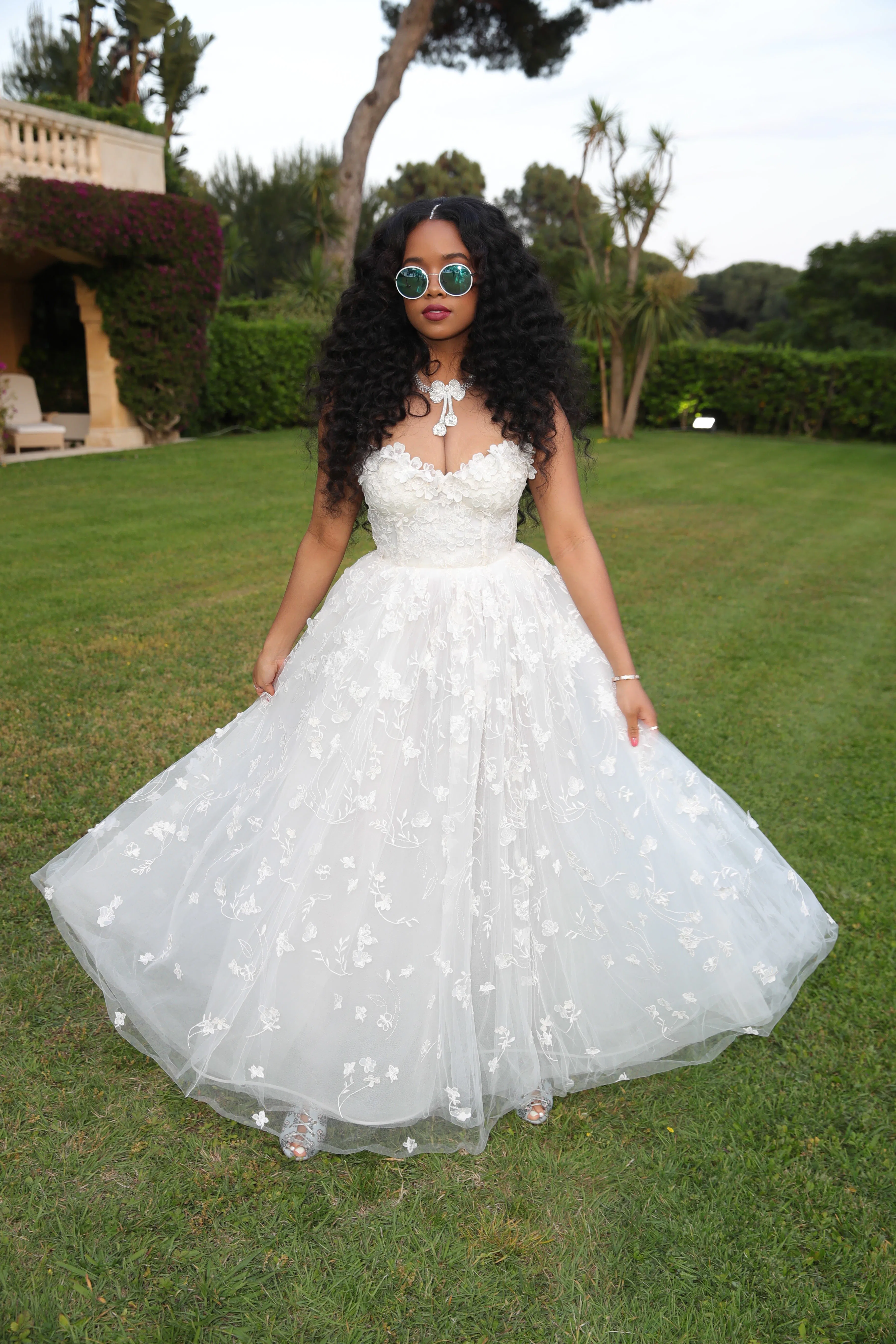Robe Cocktail Giambattista Valli X H&M - Une épaule, Imprimé Floral, Taille 6, Neuve Avec étiquettes