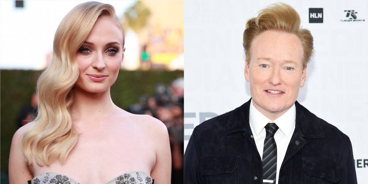 Sophie Turner Slapped Conan O'Brien During A Drinking Game