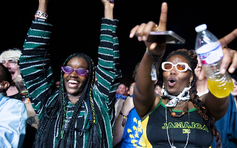 Front row fans at Solange's Bonnaroo set