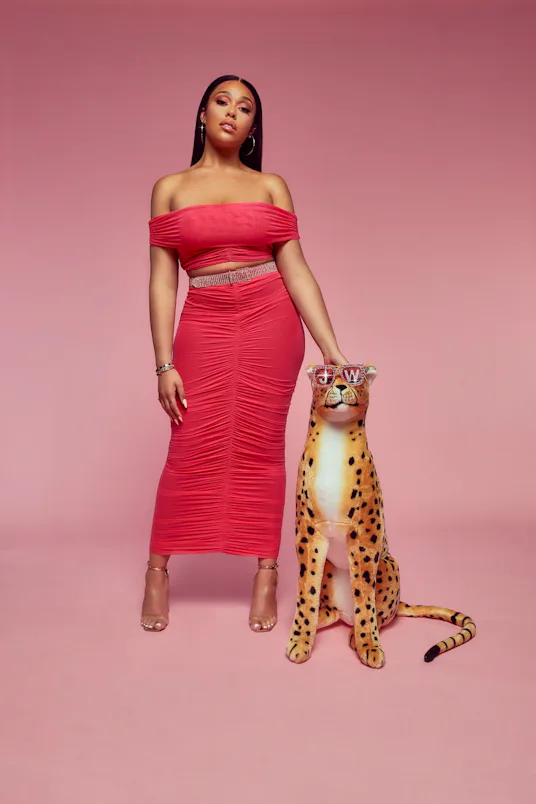jordyn woods mesh dress Trying on the Woods by Jordan Woods Mesh Dress