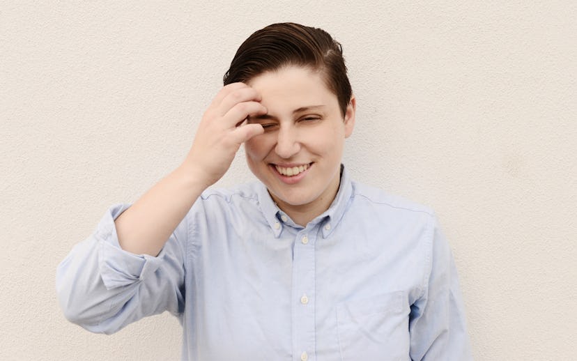 Singer Mal Blum for a cover of NYLON'S entertainment article.