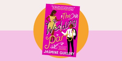 Cover of the book 'The Wedding Party' by Jasmine Guillory.