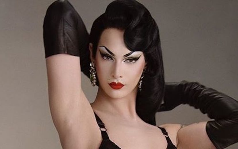 RuPaul's Drag Race' winner Violet Chachki as the newest Pat McGrath muse with strong make-up