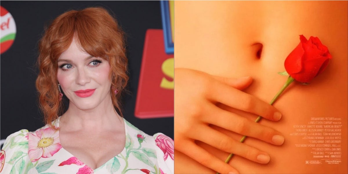 Christina Hendricks' Is On The Poster For 'American Beauty'(02)