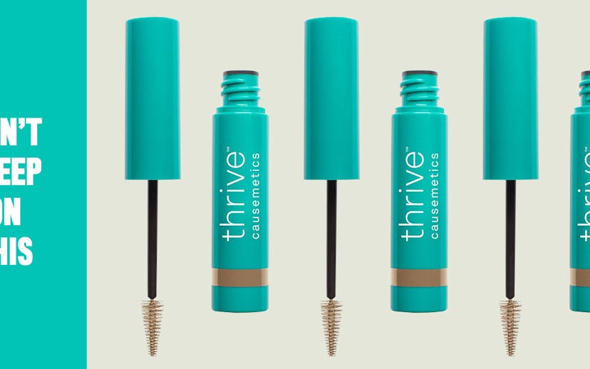 Thrive Causemetics' Instant Brow Fix Semi-Permanent Brow Gel for a microblading effect.