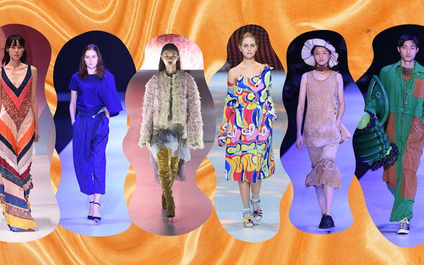 Models walking the Hong Kong Fashion Week runway