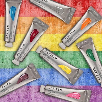 Gender-neutral brand Depixym and its cosmetic emulsions packed in raw aluminum tubes