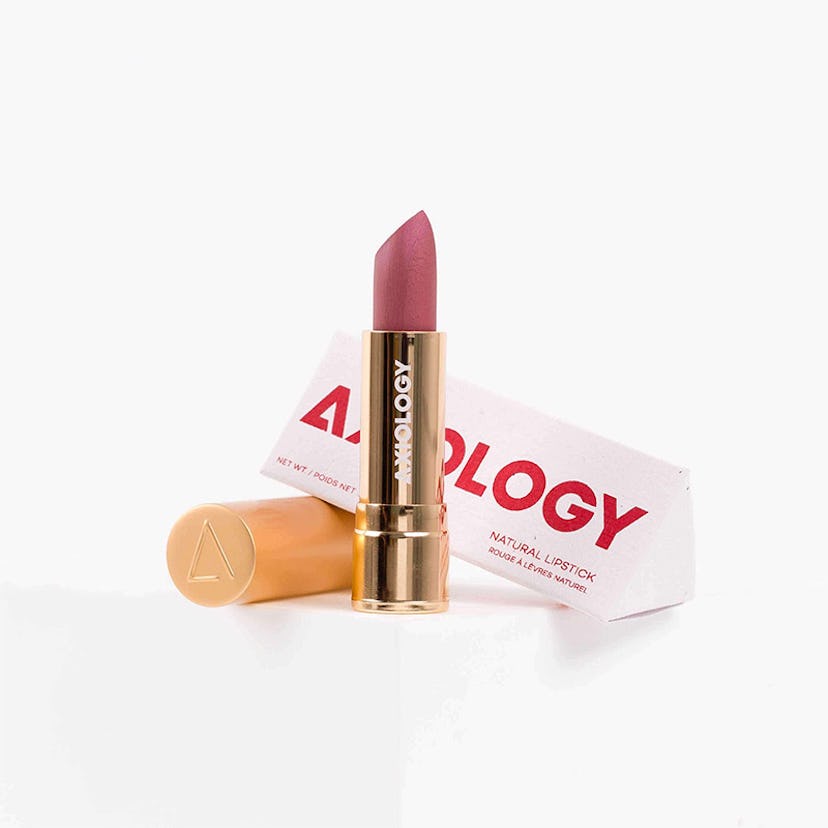 Axiology lipstick with its packaging