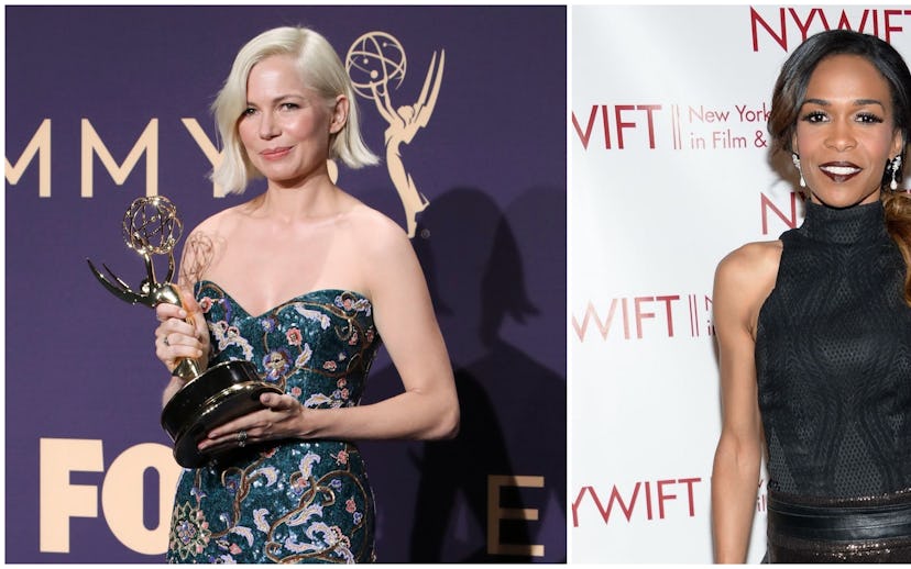 Collage of photos of actress Michelle Williams and singer Michelle Williams