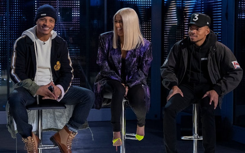 Cardi B, Chance the Rapper, and T.I. as judges on Rhythm + Flow 