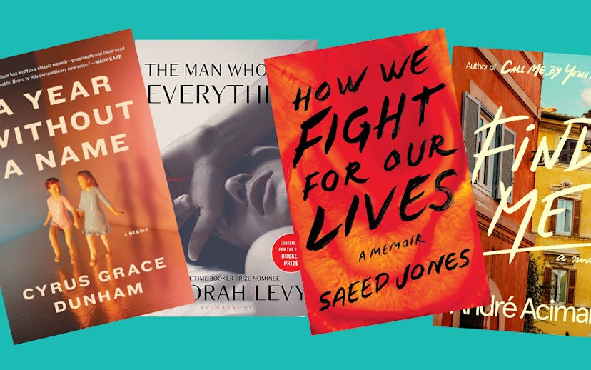 A year without a name; How We Fight For Our Lives; Find me; The man who saw everything - book covers