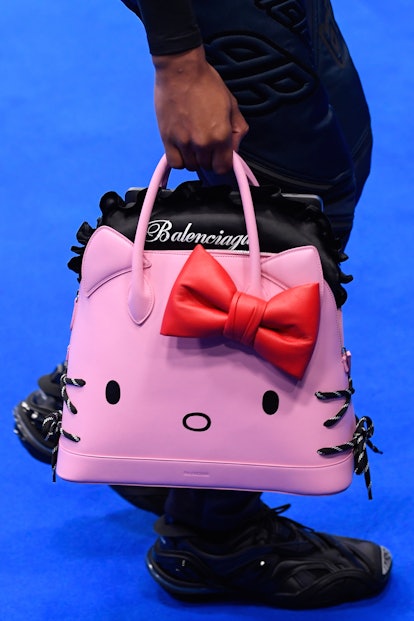 Balenciaga Men's Hello Kitty Leather Tote Bag