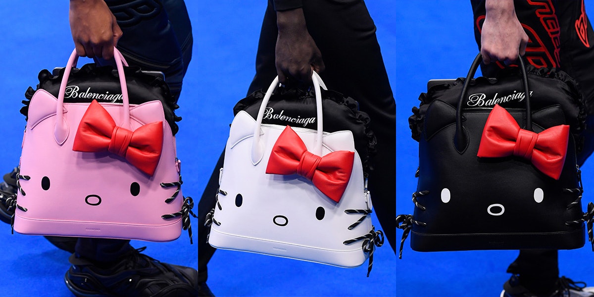 Balenciaga White Hello Kitty Shoulder Bag Balenciaga