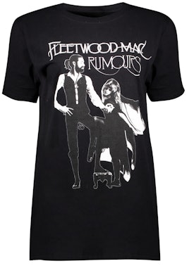 Nasty Gal, Cara Delevingne black Fleetwood Mac Rumors Tee