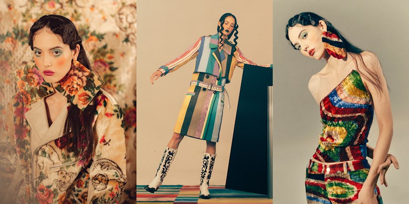 "The World Of Mia Vesper" fashion brand coveted by Beyoncé, three rainbow outfits