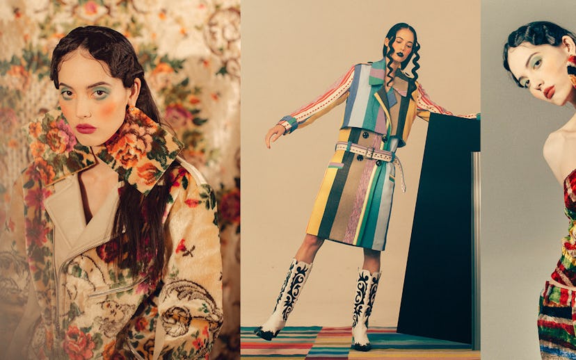 "The World Of Mia Vesper" fashion brand coveted by Beyoncé, three rainbow outfits